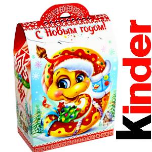 Детский подарок на Новый Год в жестяной упаковке весом 430 грамм по цене 1657 руб в Московском