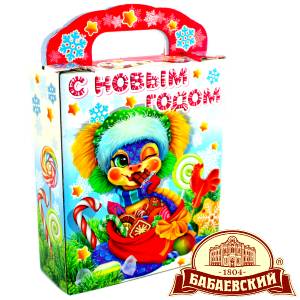 Детский подарок на Новый Год в мешочке весом 800 грамм по цене 1261 руб в Московском