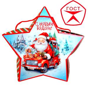 Детский подарок на Новый Год в жестяной упаковке весом 950 грамм по цене 1182 руб в Московском
